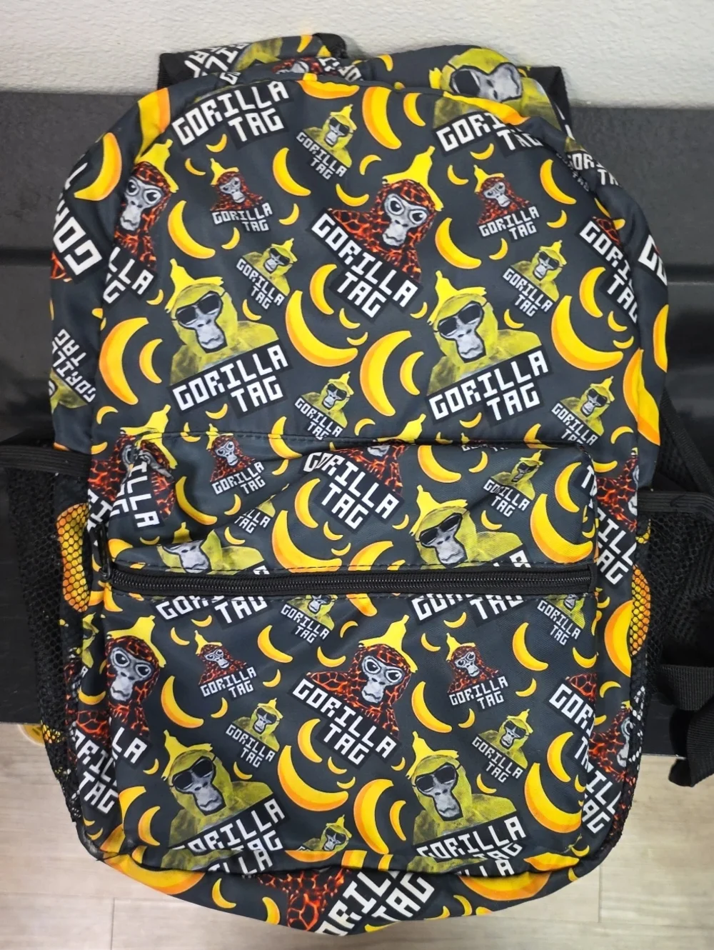 Gorilla Tag Banana Print Gaming Backpack